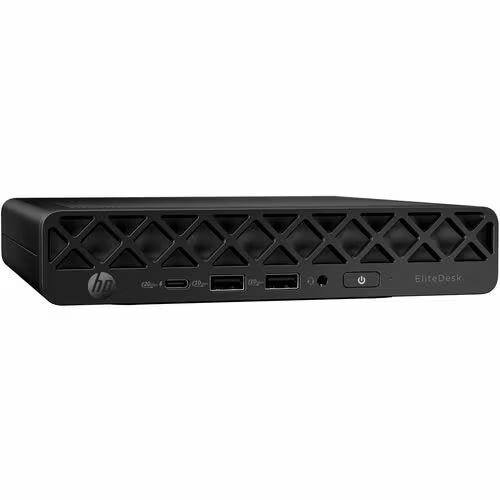 HP EliteDesk 8 G1i Desktop Computer - Intel Core Ultra 7 265T - 16 GB - 512 GB PCI Express NVMe SSD - Mini PC - Jack Black - Intel Q870 Chip - Windows 11 Pro - Intel DDR5 SDRAM - English Keyboard - Wi-Fi 6E (IEEE 802.11ax) - 90 W