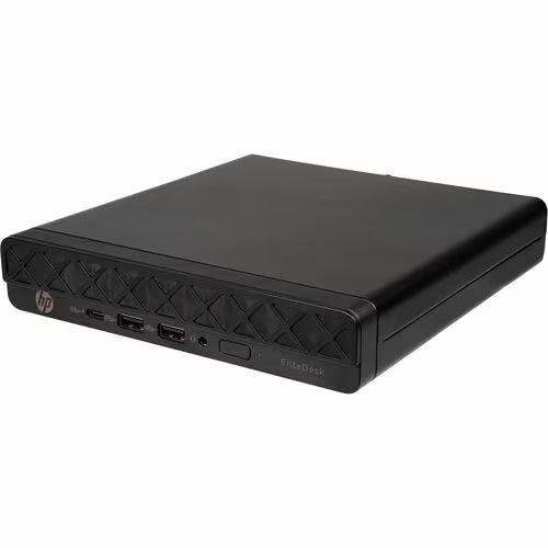 HP EliteDesk 8 G1a Desktop Computer - AMD Ryzen 5 220 - 16 GB - 256 GB PCI Express NVMe SSD - Mini PC - Jack Black - AMD Chip - Windows 11 Pro - AMD Radeon 740M Graphics DDR5 SDRAM - English Keyboard - Wi-Fi 6 (IEEE 802.11ax) - 90 W