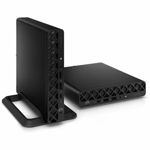 HP EliteDesk 8 G1a Desktop Computer - AMD Ryzen 5 220 - 16 GB - 256 GB PCI Express NVMe SSD - Mini PC - Jack Black - AMD Chip - Windows 11 Pro - AMD Radeon 740M Graphics DDR5 SDRAM - English Keyboard - Wi-Fi 6 (IEEE 802.11ax) - 90 W