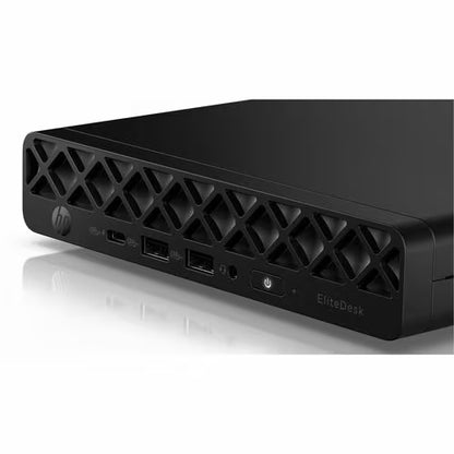 HP EliteDesk 8 G1a Desktop Computer - AMD Ryzen 5 220 - 16 GB - 256 GB PCI Express NVMe SSD - Mini PC - Jack Black - AMD Chip - Windows 11 Pro - AMD Radeon 740M Graphics DDR5 SDRAM - English Keyboard - Wi-Fi 6 (IEEE 802.11ax) - 90 W
