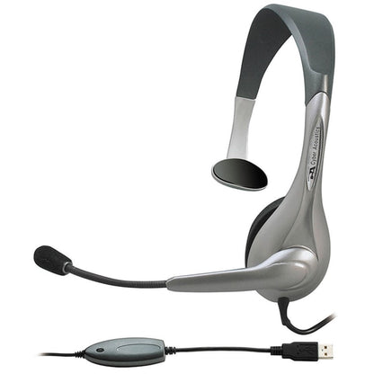 Cyber Acoustics AC-840 USB Mono Headset Internet Communication & Boom Mic AC840