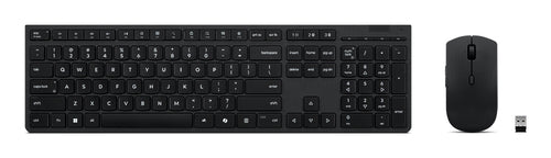 Lenovo 4X31R64327 keyboard Mouse included Office RF Wireless + Bluetooth Canadian Black