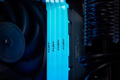 Kingston Technology FURY 128GB 3200MT/s DDR4 CL16 DIMM (Kit of 4) Renegade RGB