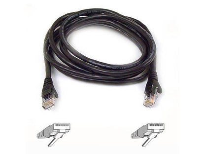 Belkin A3L980-10-BLK-S 10 ft. Cat 6 Black Network Cable