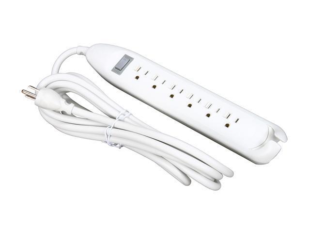 Belkin Power Strip  6 Outlets  12 ft Cord  White
