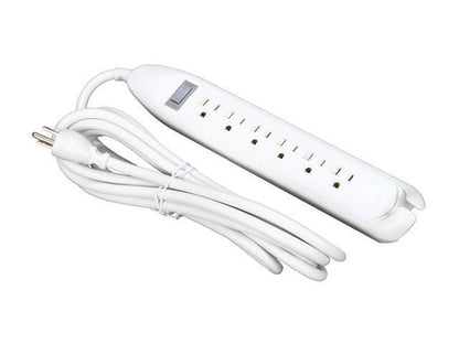 Belkin Power Strip  6 Outlets  12 ft Cord  White
