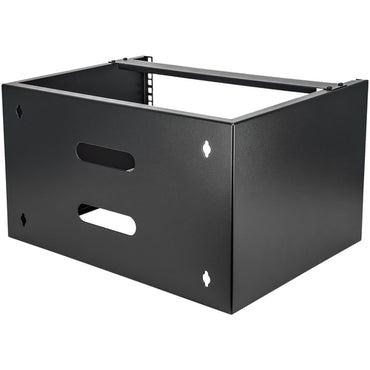 StarTech.com 6U Wall Mount Network Rack - 14 Inch Deep (Low Profile) - 19" Patch Panel Bracket for Shallow Server and IT Equipment, Network Switches - 44lbs/20kg Weight Capacity, Black