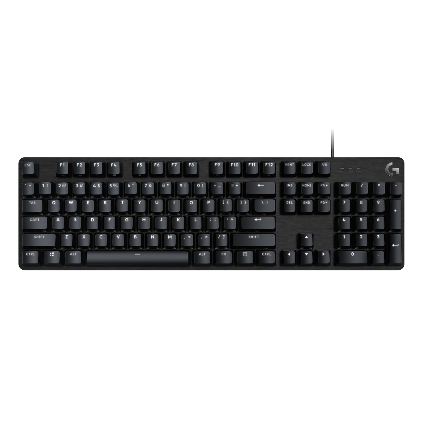 Logitech G413 SE Full-Size Corded Gaming Keyboard  PBT Keycaps  Tactile Mechanical Switches  6-Key Rollover Anti-Ghosting  FN Keys—white Backlit LED
