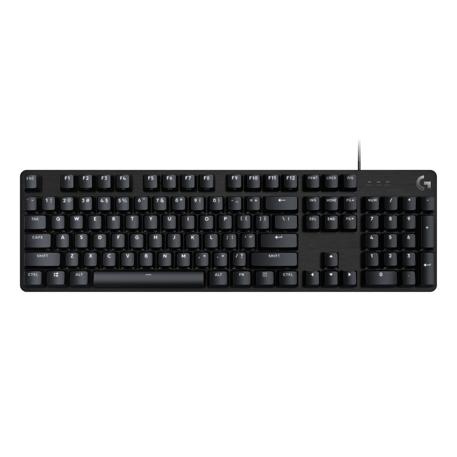 Logitech G413 SE Full-Size Corded Gaming Keyboard  PBT Keycaps  Tactile Mechanical Switches  6-Key Rollover Anti-Ghosting  FN Keys—white Backlit LED