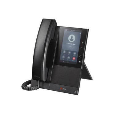 Poly CCX 505 IP Phone - Corded - Corded/Cordless - Wi-Fi  Bluetooth - Desktop  Wall Mountable - Black - 24 x Total Line - VoIP - 2 x Network (RJ-45) - PoE Ports