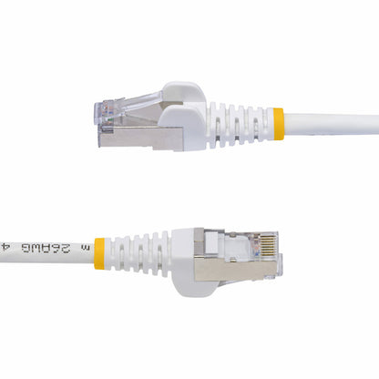StarTech.com 6ft White CAT8 Ethernet Cable, Snagless RJ45, 25G/40G, 2000MHz, 100W PoE++, S/FTP, 26AWG Pure Bare Copper Wire, LSZH, Shielded Network Patch Cord w/Strain Reliefs, Individually Tested