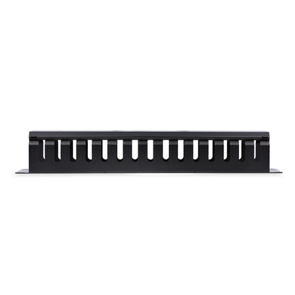 StarTech.com Horizontal 2U Server Rack Cable Management Finger Duct w/ Cover - 19" Network Rack Wire Duct Raceway Panel - Slotted Wire Duct