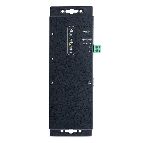 StarTech.com 4-Port Industrial USB 3.0 5Gbps Hub, Rugged USB Hub with ESD Protection, DIN/Wall/Desk Mountable USB-A Hub, USB Expander w/Locking Ports, Heavy Duty - TAA