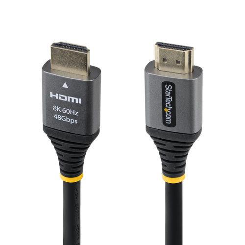 StarTech.com 10ft (3m) Certified Ultra High Speed HDMI Cable, 8K 60Hz/4K 120Hz, HDMI 2.1 Cable with HDR10+ / eARC, 48Gbps, 8K HDMI Cord for Monitor/TV/Display, Flexible TPE Jacket