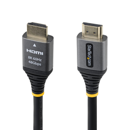 StarTech.com 10ft (3m) Certified Ultra High Speed HDMI Cable, 8K 60Hz/4K 120Hz, HDMI 2.1 Cable with HDR10+ / eARC, 48Gbps, 8K HDMI Cord for Monitor/TV/Display, Flexible TPE Jacket
