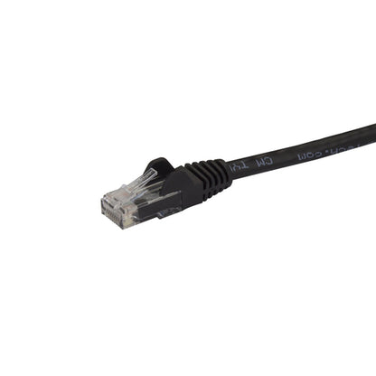 StarTech.com 4ft CAT6 Ethernet Cable - Black CAT 6 Gigabit Ethernet Wire -250MHz 100W PoE RJ45 UTP Network/Patch Cord Snagless w/Strain Relief Individually Tested