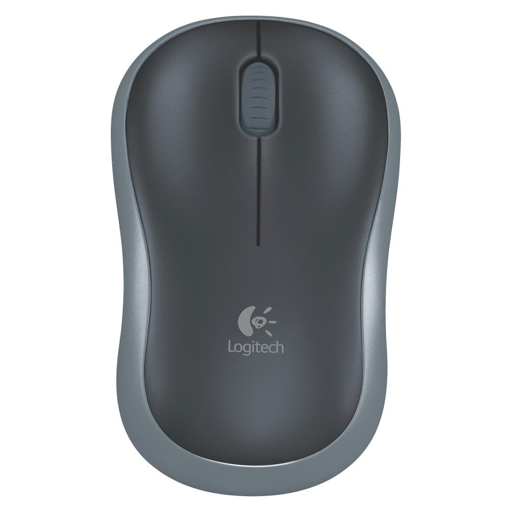 Logitech M185 Wireless Mouse  2.4GHz with USB Mini Receiver  12-Month Battery Life  1000 DPI Optical Tracking  Ambidextrous  Swift Gray