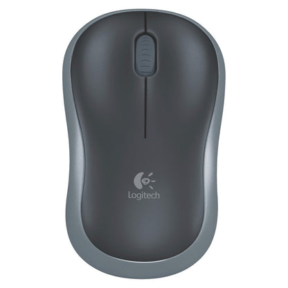 Logitech M185 Wireless Mouse  2.4GHz with USB Mini Receiver  12-Month Battery Life  1000 DPI Optical Tracking  Ambidextrous  Swift Gray