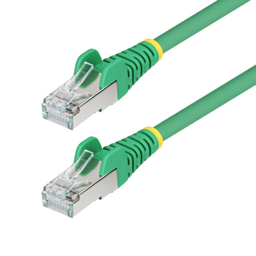 StarTech.com 50ft Green CAT6a Ethernet Cable, Snagless RJ45, 10GbE, 100W PoE++, S/FTP, LSZH, 27AWG Pure Bare Copper Wire, 500MHz, Shielded Network Patch Cord w/Strain Reliefs, Individually Tested/ETL Verified