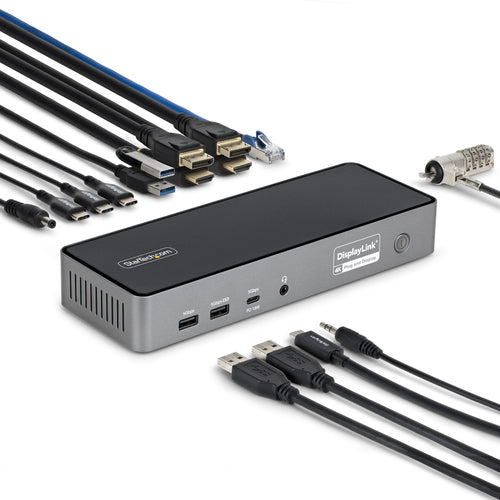 StarTech.com DK30C2DPEPRN laptop dock/port replicator Wired USB 3.2 Gen 2 (3.1 Gen 2) Type-C Grey