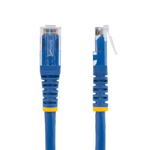 StarTech.com 7ft CAT6 Ethernet Cable - Blue CAT 6 Gigabit Ethernet Wire -250MHz 100W PoE RJ45 UTP Molded Network/Patch Cord w/Strain Relief/ Individually Tested