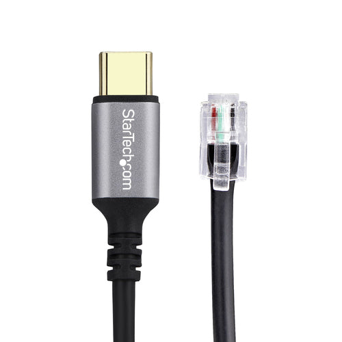 StarTech.com UR9-HEADSET-ADAPTER cable gender changer USB-C RJ-9 Black