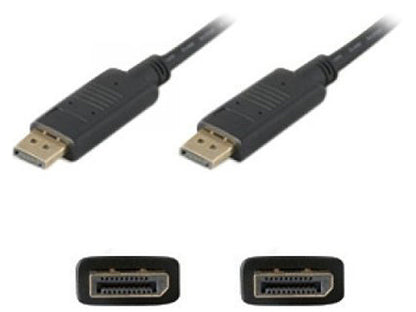 AddOn 6ft DisplayPort Male to Male Black Cable - 100% compatible and guaranteed to work
