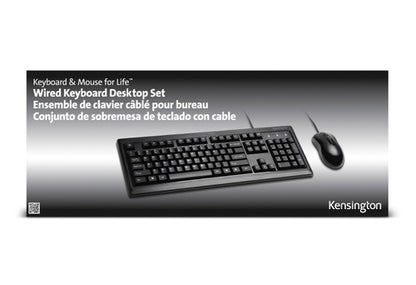 Kensington K72436AM keyboard Mouse included USB Black