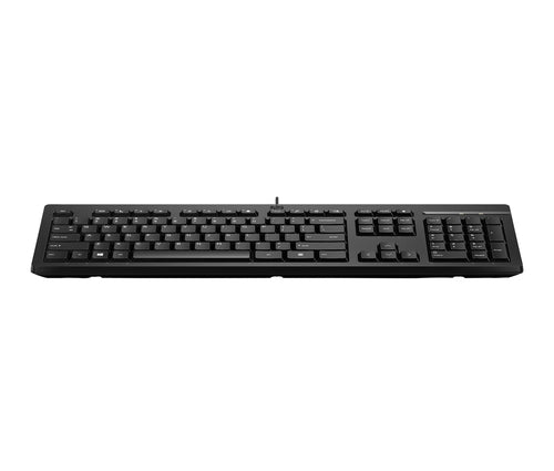 HP 125 G2 USB WD KBD US keyboard Office Black