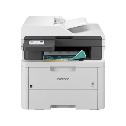 Brother - MFC-L3720CDW Wireless Digital Color All-in-One Printer with Laser Quality Output and Refresh Subscription Eligibility - White