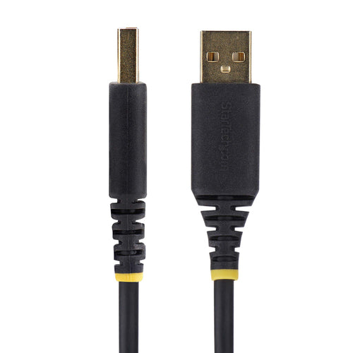 StarTech.com 6.6ft (2m) USB to Serial Adapter Cable, COM Retention, Interchangeable Screws/Nuts, USB-A to DB9 RS232, FTDI IC, ESD Protection, Windows/macOS/Linux