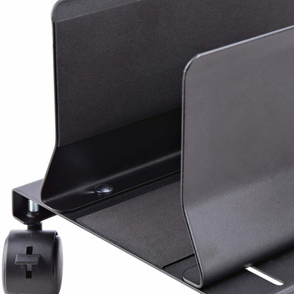 StarTech.com Computer Tower Cart, Rolling Mobile CPU Caddy on Wheels (Casters), Max Load 46.3lb/21kg, Adjustable PC Case Mount, Desktop Floor Stand, Steel Dolly