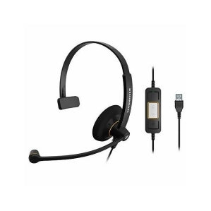 EPOS Sennheiser SC 30 USB ML Monaural On-Ear USB Wired Headset with Microphone