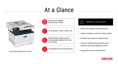 Xerox B225/DNI multifunction printer Laser A4 600 x 600 DPI 36 ppm Wi-Fi
