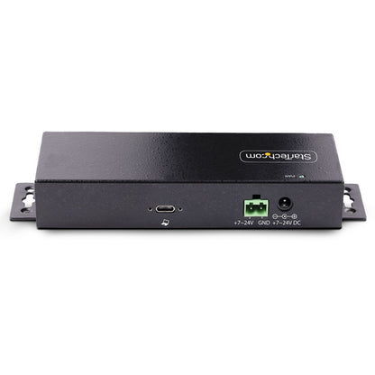 StarTech.com 7-Port Industrial USB 10Gbps Hub with Power Adapter, Metal, Mountable, 5x USB-A and 2x USB-C Downstream Ports, ESD Protection, Powered USB Hub, TAA