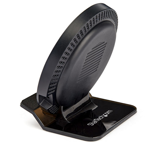 StarTech.com 15W Qi Wireless Charging Stand - Qi Certified Wireless Charger Stand or Pad - Adjustable - Universal Wireless Charging Pad for Smartphone - iPhone/Samsung Galaxy/Google Pixel