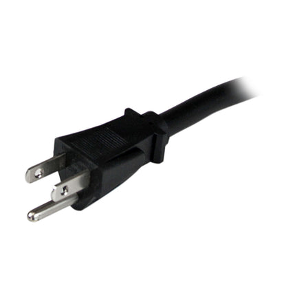 StarTech.com 8ft (2.4m) Heavy Duty Power Cord, NEMA 5-15P to C15 AC Power Cord, 15A 125V, 14AWG, Replacement Computer Power Cord, Monitor Power Cable, NEMA 5-15P to IEC 60320 C15 Power Cord - PC Power Supply Cable