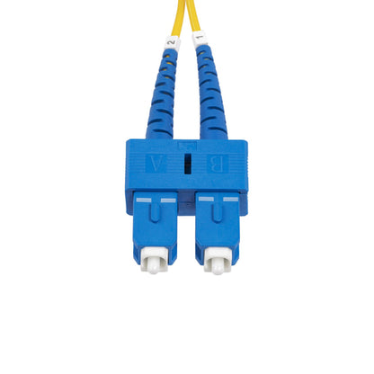 StarTech.com 1m (3.3ft) SC to SC (UPC) OS2 Single Mode Duplex Fiber Optic Cable, 9/125µm, 40G/100G Zipcord, Bend Insensitive, Low Insertion Loss - LSZH Fiber Jumper Cord