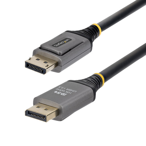 StarTech.com 3ft DisplayPort 2.1 Cable, VESA Certified DP54 DisplayPort Cable, Uncompressed 8K 60Hz, 10K 60Hz/8K 144Hz/4K 240Hz w/DSC 1.2a, DP 2.1 Monitor Cord