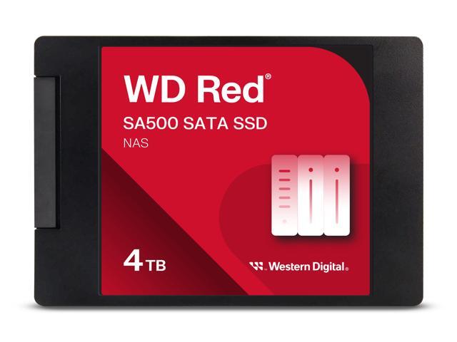 Western Digital 4TB WD Red SA500 NAS 3D NAND Internal SSD Solid State Drive - SATA III 6 Gb/s  2.5 /7mm  Up to 560 MB/s - WDS400T2R0A