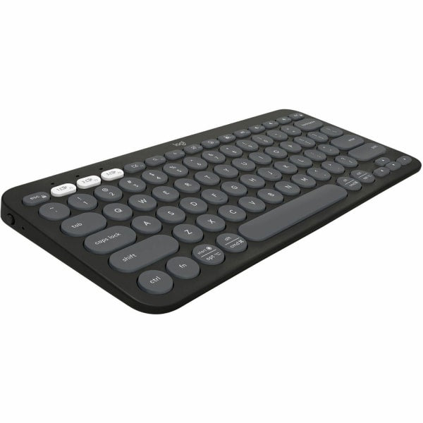 Logitech - Pebble Keys 2 Slim TKL Wireless Scissor Keyboard for Windows, macOS, iPadOS, Chrome - Graphite