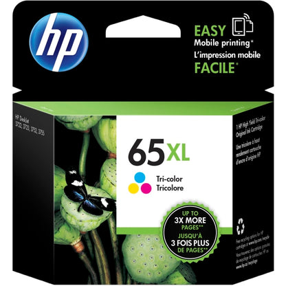 HP 65XL Tri-color Original Ink Cartridge  ~300 pages  N9K03AN#140