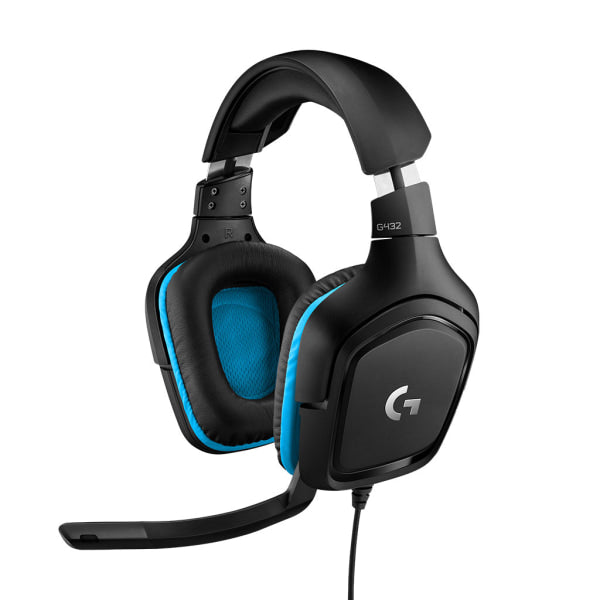 Logitech G432 Wired Gaming Headset  7.1 Surround Sound  DTS Headphone:X 2.0  50 mm Audio Drivers  USB and 3.5 mm Jack  Flip-to-Mute Mic  PC  Black