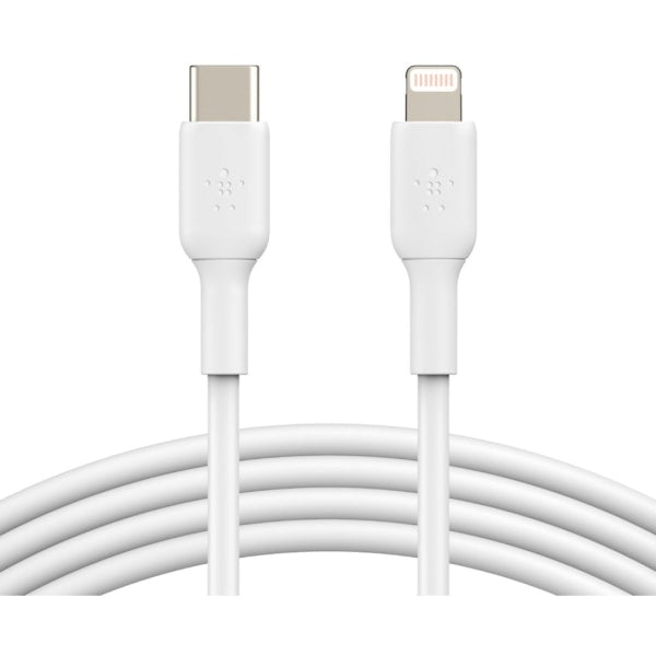 BELKIN CAA003bt1MWH White BOOST CHARGE USB-C Cable with Lightning Connector