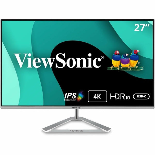 ViewSonic - VX2776-4K-MHDU 27" IPS LCD 4K UHD Monitor (HDMI, DisplayPort) - Silver