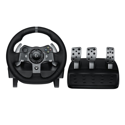 Logitech G920 Driving Force Racing Wheel and Floor Pedals  Real Force Feedback  Stainless Steel Paddle Shifters  Leather Steering Wheel Cover for Xbox Series X|S  Xbox One  PC  Mac - Black