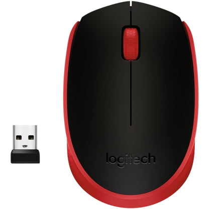 Logitech M170 Wireless Mouse for PC  Mac  Laptop  2.4 GHz with USB Mini Receiver  Red