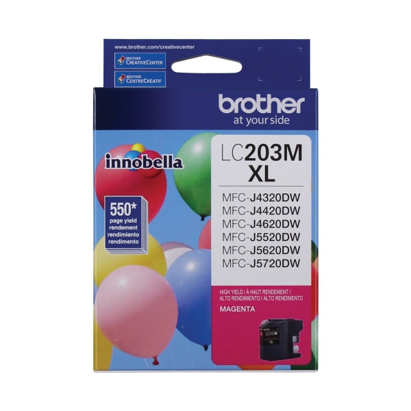 Brother LC203 Magenta Ink Cartridge High Yield (LC203MS) 1106361