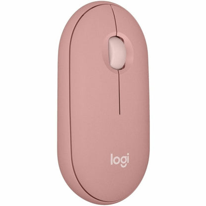 Logitech - Pebble Mouse 2 M350s Slim Lightweight Wireless Bluetooth Optical Silent Ambidextrous Mouse with Customizable Buttons - Wireless - Rose