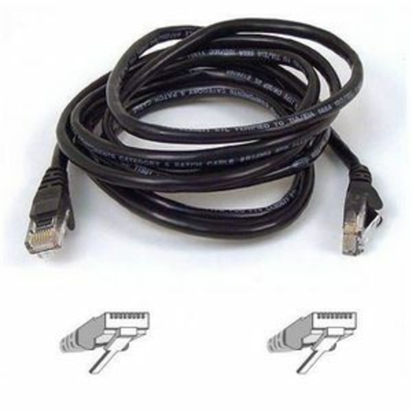 Belkin patch cable - 6 ft - black - B2B